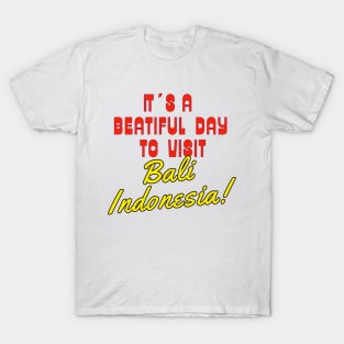 Bali Indonesia.  Gift Ideas For The Travel Enthusiast. T-Shirt